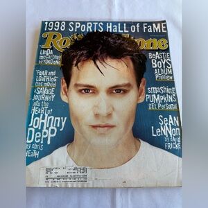1998 Rolling Stone Magazine Johnny Depp Cover RS Sports Hall Fame Issue 788